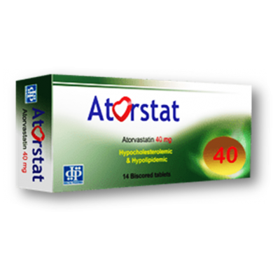 Atorstat 40 mg ( Atorvastatin) 14 film-coated tablets